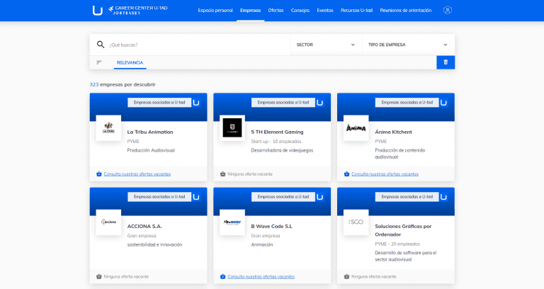 Ponemos en marcha el ‘Career Center’, nuestra plataforma de búsqueda de empleo 2 CareerCenter Empresas