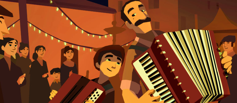 Un largometraje de alumnos de U-tad en Cartoon Springboard 1 pepino acordeonista cartoon springboard