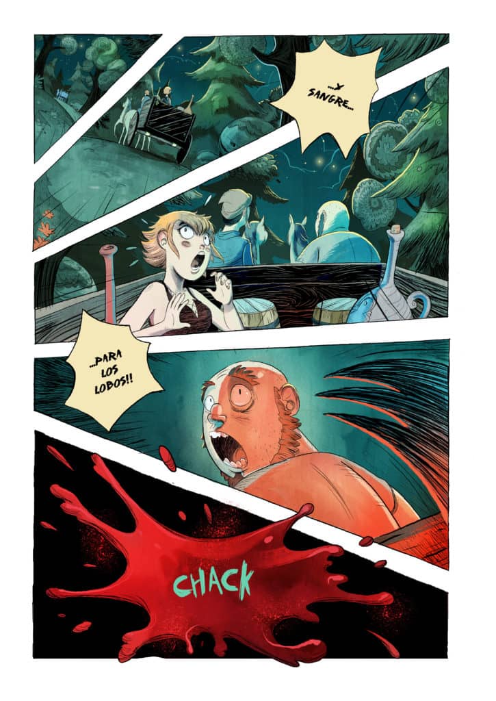 Roc Espinet, una mezcla de pasión entre el cómic y la animación 6 Girl and Wolf pages 003