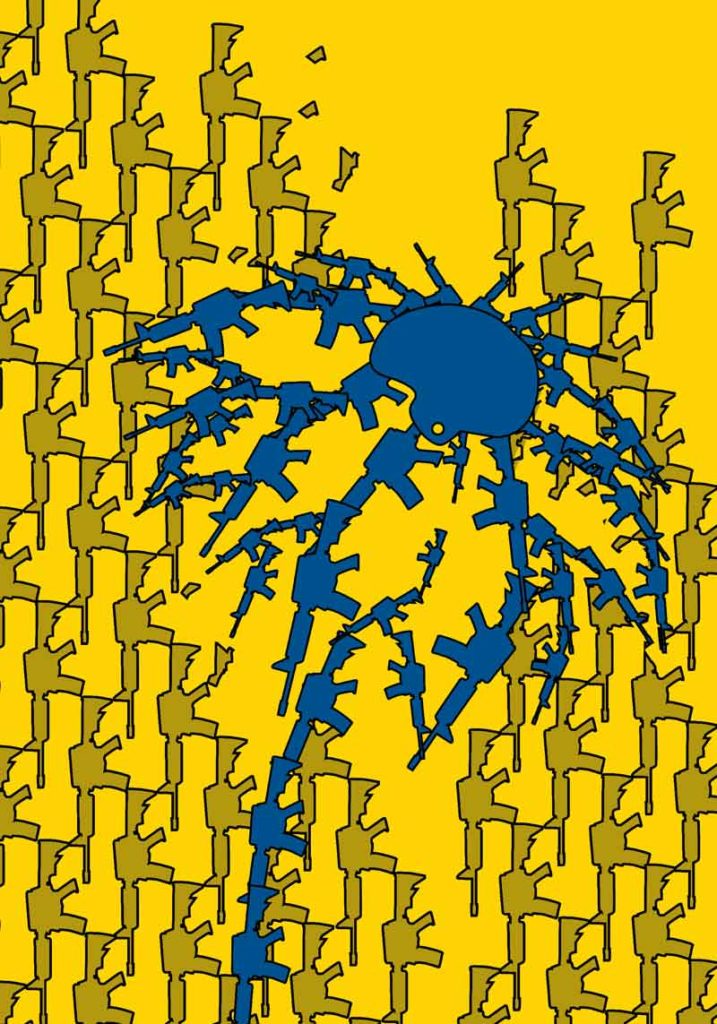 Alumnas de U-tad diseñan carteles benéficos para Ucrania 3  Cartel de Clara Guoshi en apoyo a Rusia