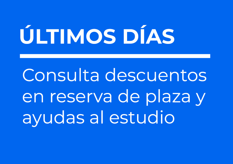 Landing Intermedia SEARCH | Oferta Formativa Área Animación 5 Consulta descuentos en reserva de plaza y ayudas al estudio ¡Últimos días!