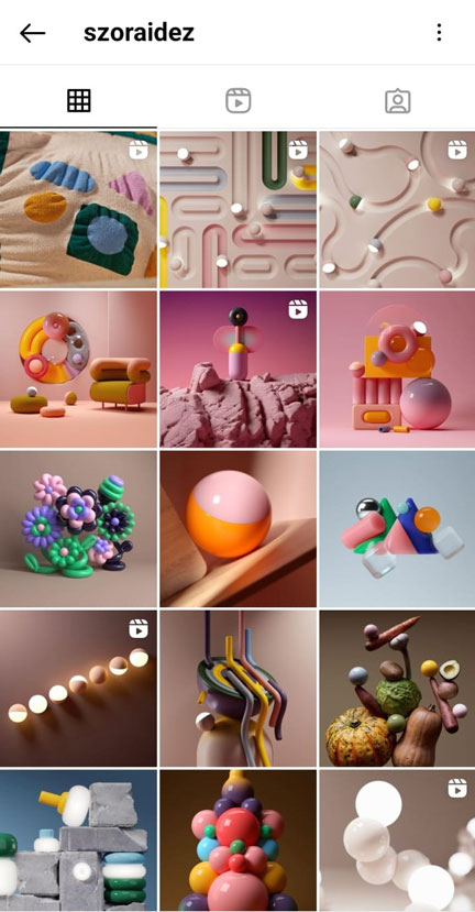 Las mejores cuentas de Instagram de diseño digital 3D. ¡Apúntalas! 3 Perfil de Instagram de Santi Zoraidez