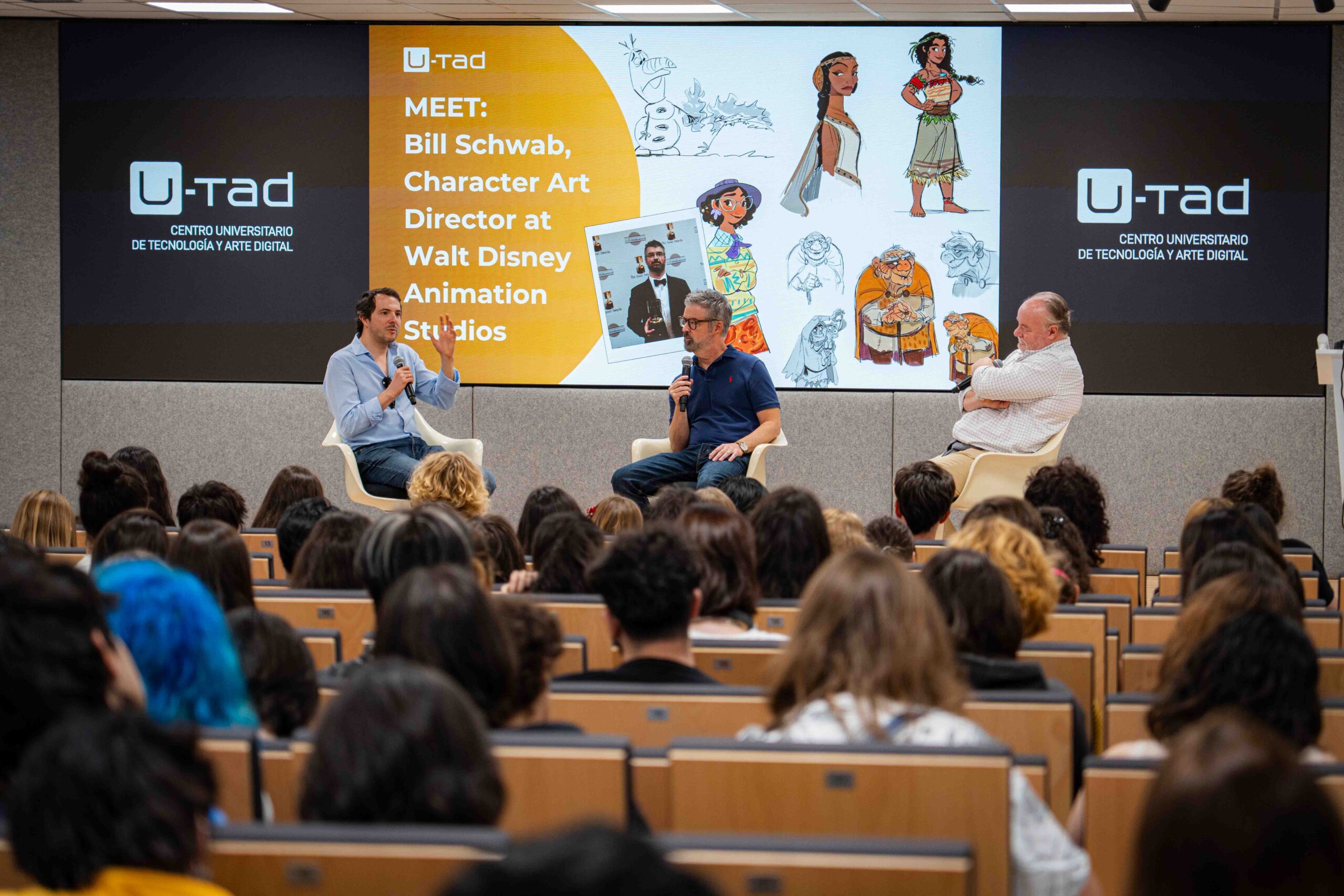 Bill Schwab, el artista detrás de Frozen y Moana, visita U-tad 2 Meet Bill Schwab-28
