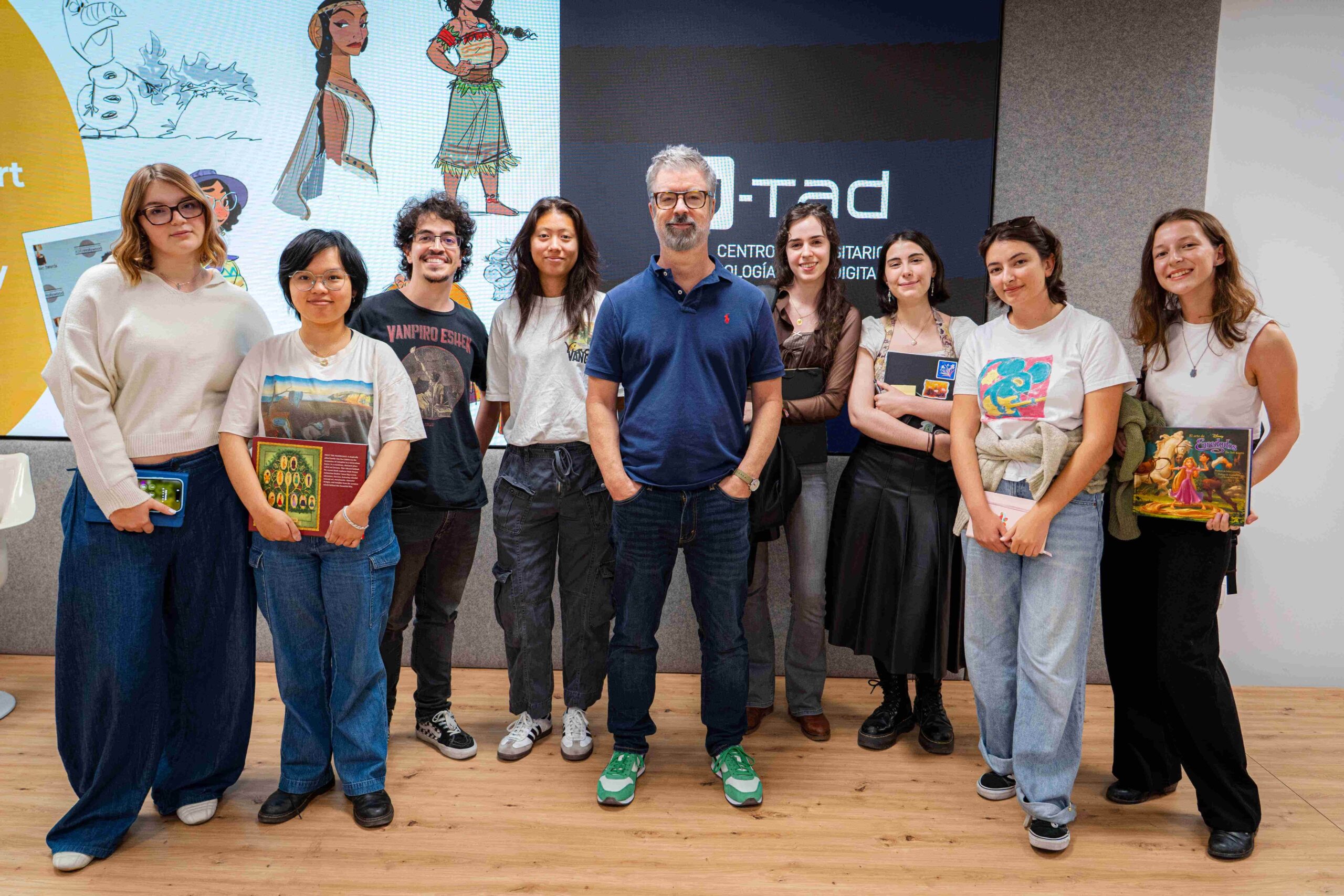 Bill Schwab, el artista detrás de Frozen y Moana, visita U-tad 6 Meet Bill Schwab utad 3